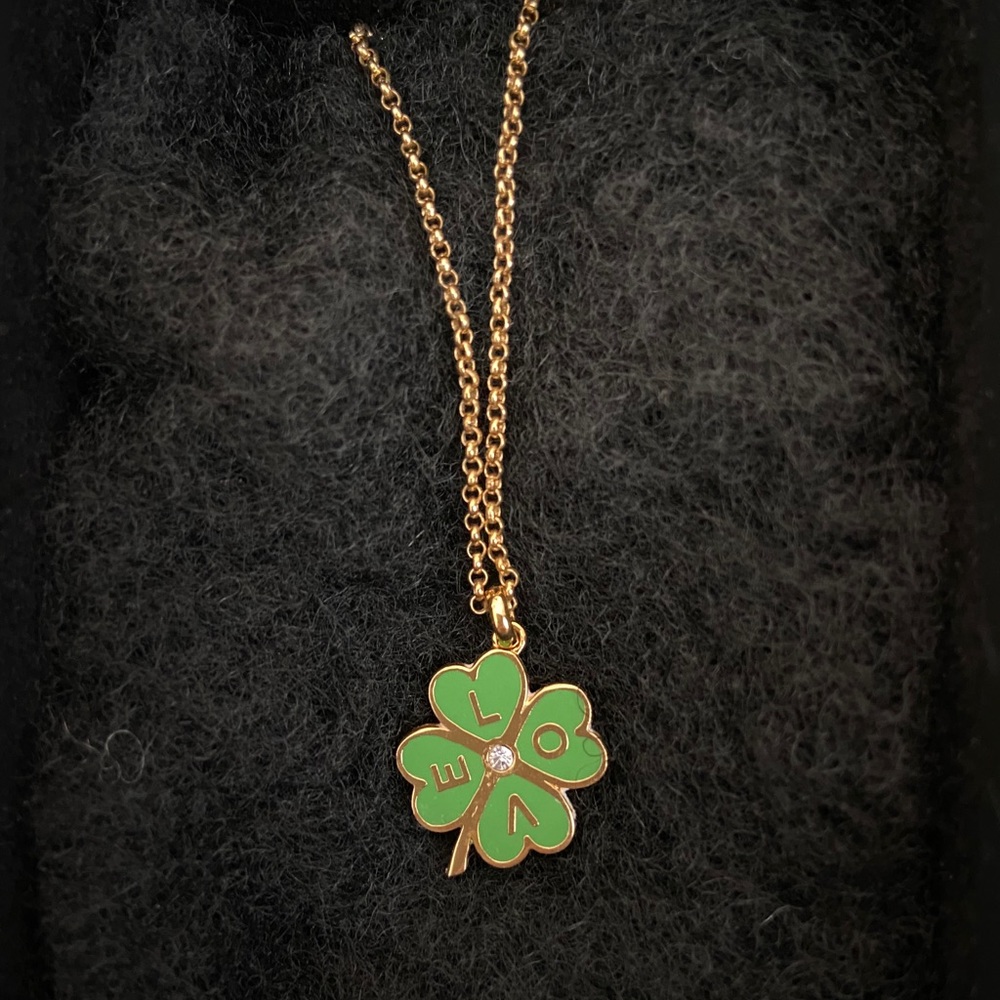 Juicy Couture Shamrock Love Necklace